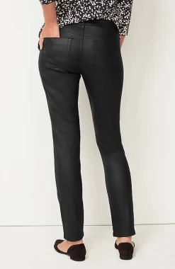 J.Jill Authentic Fit Coated Slim-Leg Jeans | Jjill-Women Pants & Jeans