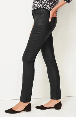 J.Jill Authentic Fit Coated Slim-Leg Jeans | Jjill-Women Pants & Jeans