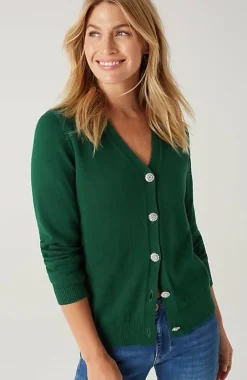 J.Jill Bejeweled-Buttons Cardi | Jjill-Women Sweaters