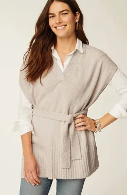 J.Jill Belted Knit Poncho | Jjill-Women Ponchos, Ruanas & Scarves