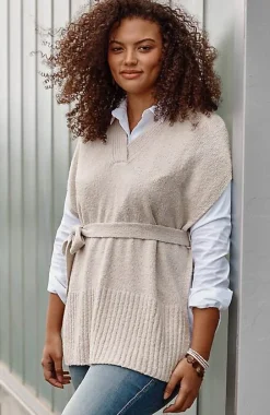 J.Jill Belted Knit Poncho | Jjill-Women Ponchos, Ruanas & Scarves