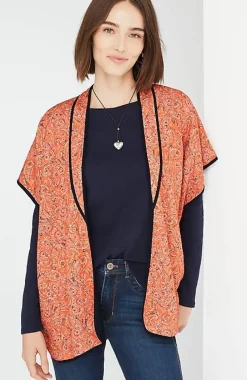 J.Jill Belted Quilted Ruana | Jjill-Women Ponchos, Ruanas & Scarves