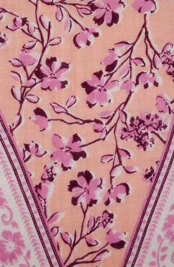 J.Jill Border-Print Diamond Scarf | Jjill-Women Ponchos, Ruanas & Scarves