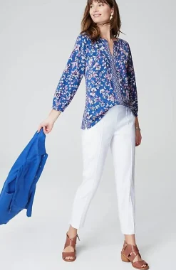 J.Jill Border-Printed Floral Top | Jjill-Women Tops & Tees