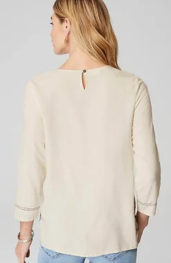 J.Jill Botanical Gardens Embroidered Top | Jjill-Women Shirts & Blouses
