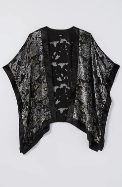 J.Jill Burnout Velvet Ruana | Jjill-Women Ponchos, Ruanas & Scarves