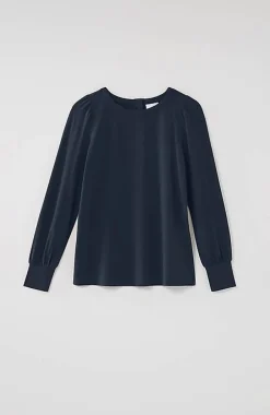 J.Jill Buttoned-Back Cuffed Blouse | Jjill-Women Tops & Tees