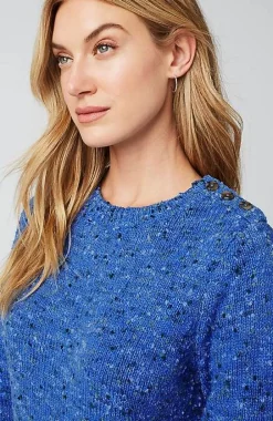 J.Jill Buttoned-Shoulder Pullover Sweater | Jjill-Women Sweaters