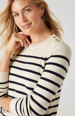 J.Jill Buttoned-Shoulder Pullover Sweater | Jjill-Women Sweaters