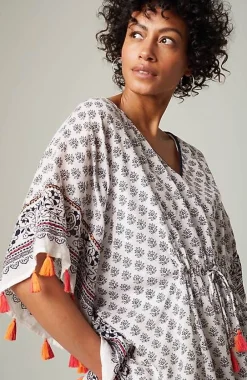J.Jill Cinched Poncho With Tassels | Jjill-Women Ponchos, Ruanas & Scarves