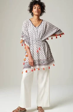 J.Jill Cinched Poncho With Tassels | Jjill-Women Ponchos, Ruanas & Scarves