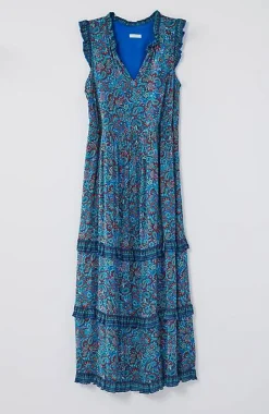 J.Jill Coastal Ruffled Midi Dress | Jjill-Women Dresses