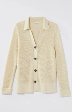 J.Jill Collared Button-Front Textured Cardi | Jjill-Women Sweaters