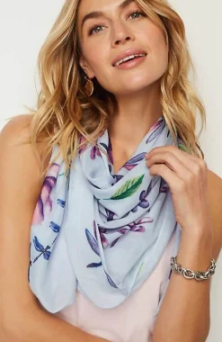 J.Jill Compassion Fund Dragonfly Square Scarf | Jjill-Women Ponchos, Ruanas & Scarves