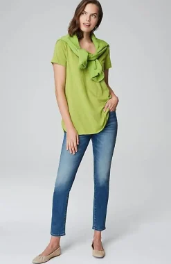 J.Jill Cotton And Tencel Modal Shirttail Tunic | Jjill-Women Tops & Tees