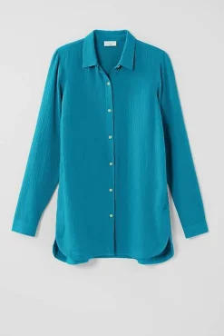 J.Jill Cotton-Gauze Split-Hem Tunic | Jjill-Women Tunics