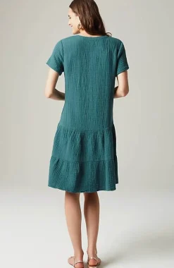 J.Jill Cotton-Gauze Tiered Dress | Jjill-Women Dresses