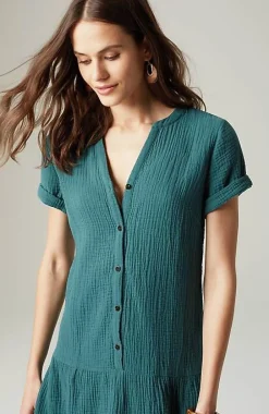 J.Jill Cotton-Gauze Tiered Dress | Jjill-Women Dresses