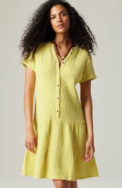 J.Jill Cotton-Gauze Tiered Dress | Jjill-Women Dresses
