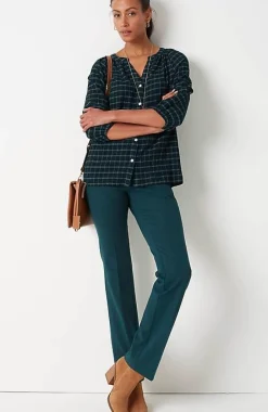 J.Jill Crinkled Plaid Relaxed Top | Jjill-Women Shirts & Blouses