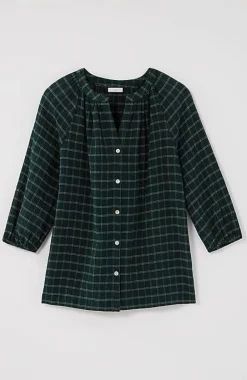 J.Jill Crinkled Plaid Relaxed Top | Jjill-Women Shirts & Blouses