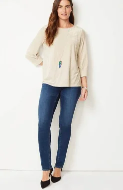 J.Jill Crushed-Velvet A-Line Top | Jjill-Women Tops & Tees