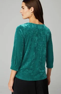 J.Jill Crushed-Velvet A-Line Top | Jjill-Women Tops & Tees