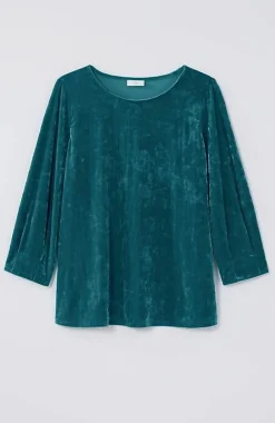 J.Jill Crushed-Velvet A-Line Top | Jjill-Women Tops & Tees