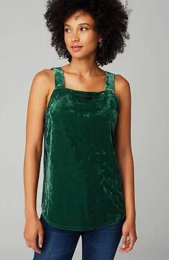 J.Jill Crushed-Velvet Tank | Jjill-Women Tops & Tees