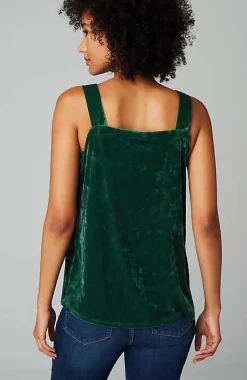 J.Jill Crushed-Velvet Tank | Jjill-Women Tops & Tees