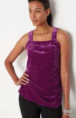 J.Jill Crushed-Velvet Tank | Jjill-Women Tops & Tees