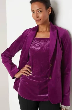 J.Jill Crushed-Velvet Tank | Jjill-Women Tops & Tees