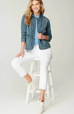 J.Jill Curved-Hem Denim Jacket | Jjill-Women Jackets & Coats