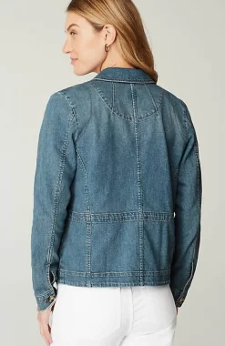 J.Jill Curved-Hem Denim Jacket | Jjill-Women Jackets & Coats