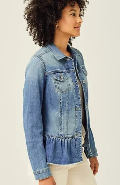 J.Jill Denim Peplum Jacket | Jjill-Women Jackets & Coats