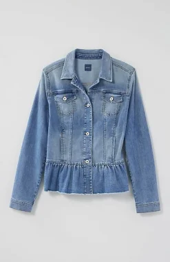 J.Jill Denim Peplum Jacket | Jjill-Women Jackets & Coats