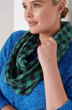 J.Jill Double-Face Multi-Patterned Infinity Scarf | Jjill-Women Ponchos, Ruanas & Scarves