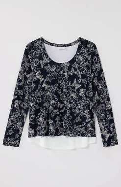 J.Jill Double-Layer Scoop-Neck Tee | Jjill-Women Tops & Tees