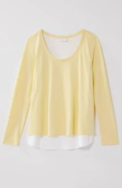 J.Jill Double-Layer Scoop-Neck Tee | Jjill-Women Tops & Tees