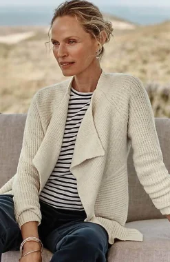 J.Jill Draped-Front Textured Cardi | Jjill-Women Sweaters