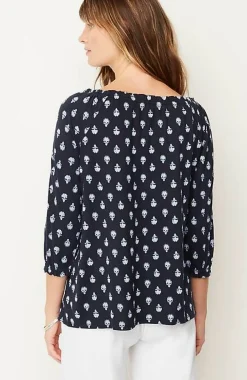 J.Jill Embroidered U0026 Printed Relaxed Top | Jjill-Women Tops & Tees