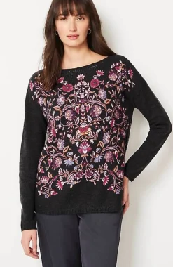 J.Jill Enchanted Florals Sweater | Jjill-Women Sweaters