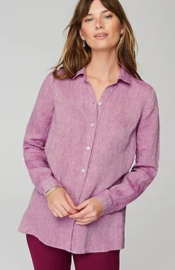 J.Jill Everyday Linen Button-Front Shirt | Jjill-Women Shirts & Blouses
