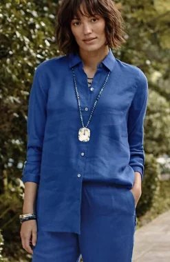 J.Jill Everyday Linen Button-Front Shirt | Jjill-Women Shirts & Blouses
