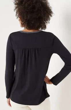 J.Jill Fair Isle Embroidered Top | Jjill-Women Tops & Tees