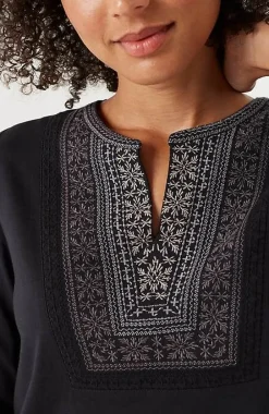 J.Jill Fair Isle Embroidered Top | Jjill-Women Tops & Tees
