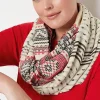J.Jill Fair Isle Jacquard Infinity Scarf | Jjill-Women Ponchos, Ruanas & Scarves