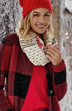 J.Jill Fair Isle Jacquard Infinity Scarf | Jjill-Women Ponchos, Ruanas & Scarves