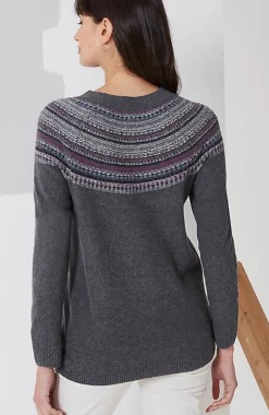 J.Jill Fair Isle Stripes Raglan Sweater | Jjill-Women Sweaters