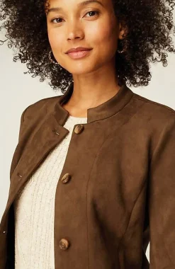 J.Jill Faux-Suede Jacket | Jjill-Women Jackets & Coats